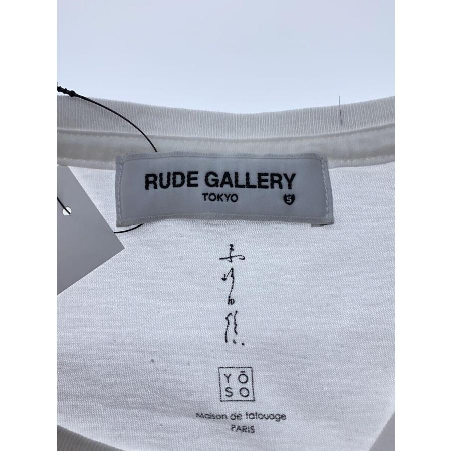 RUDE GALLERY◆21SS/Current Art 6193 CAT STREET/Tシャツ/5/コットン/WHT/プリント｜ssol-shopping｜03