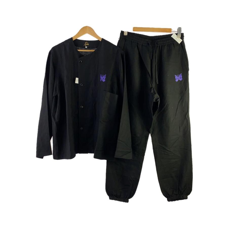 【専用】Needles セットアップ Needles◇セットアップ/M/リネン/BLK/無地/0T214SH/PT : セカンド
