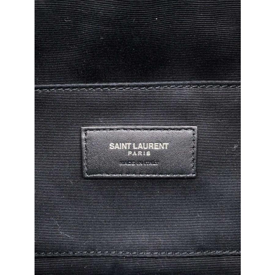 SAINT LAURENT◇ショルダーバッグ/キャンバス/BLK/PLB590076
