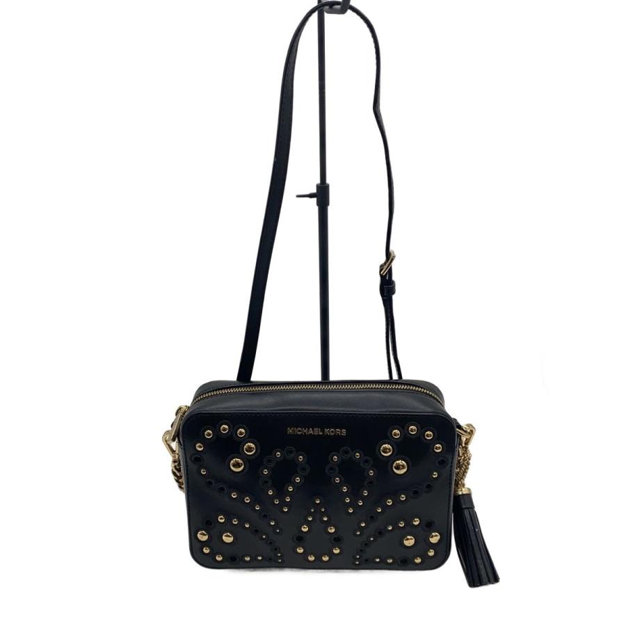 MICHAEL KORS◇ショルダーバッグ/レザー/BLK/32T8GF5M2U : セカンド