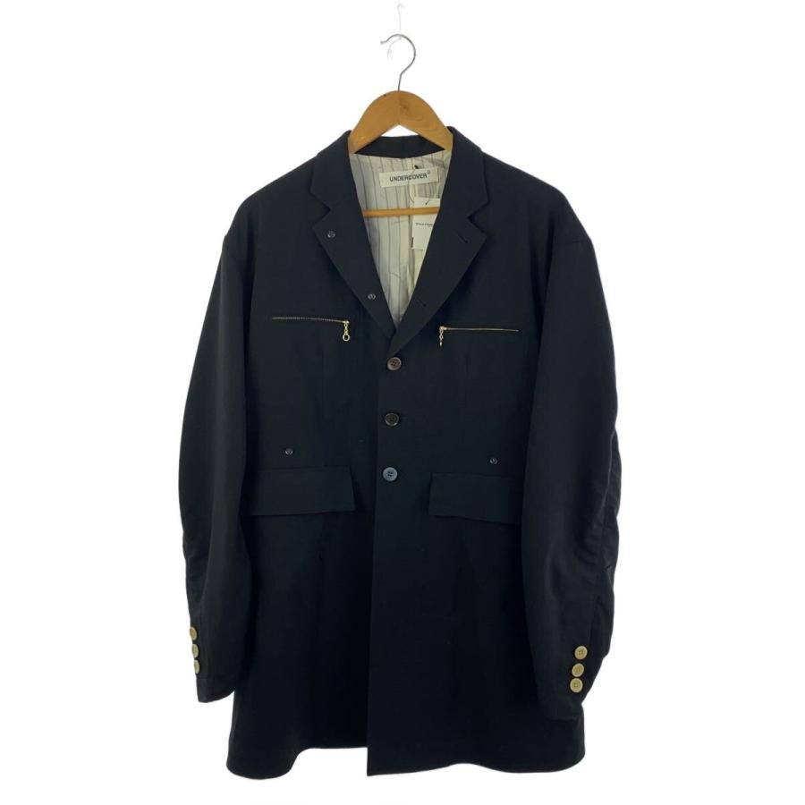 UNDERCOVER◇テーラードジャケット/3/ポリエステル/BLK/UP2E4101