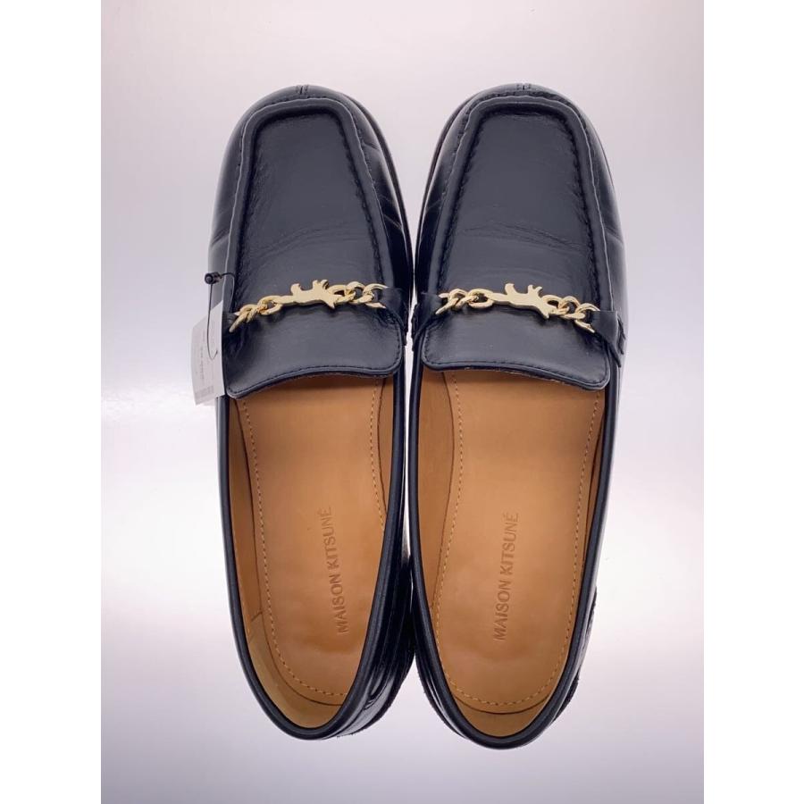 MAISON KITSUNÉ ローファー ブラック38 24cm MAISON KITSUNE' - 24cm
