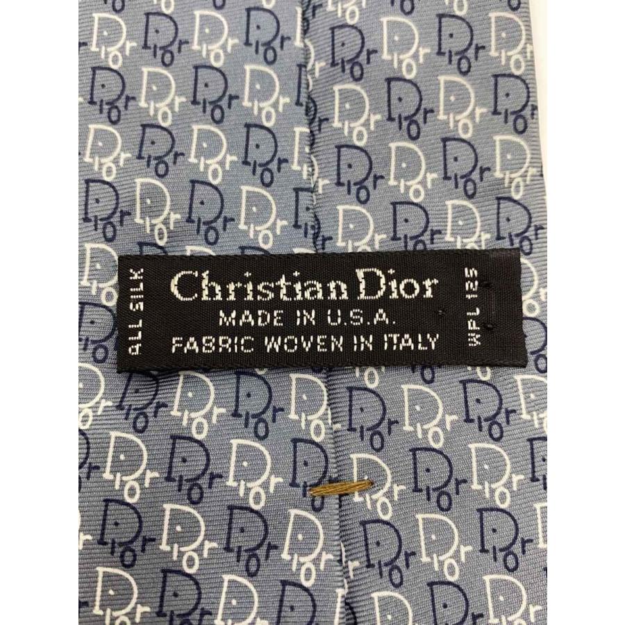 Christian Dior◇ネクタイ/シルク/BLU/総柄/メンズ : セカンド