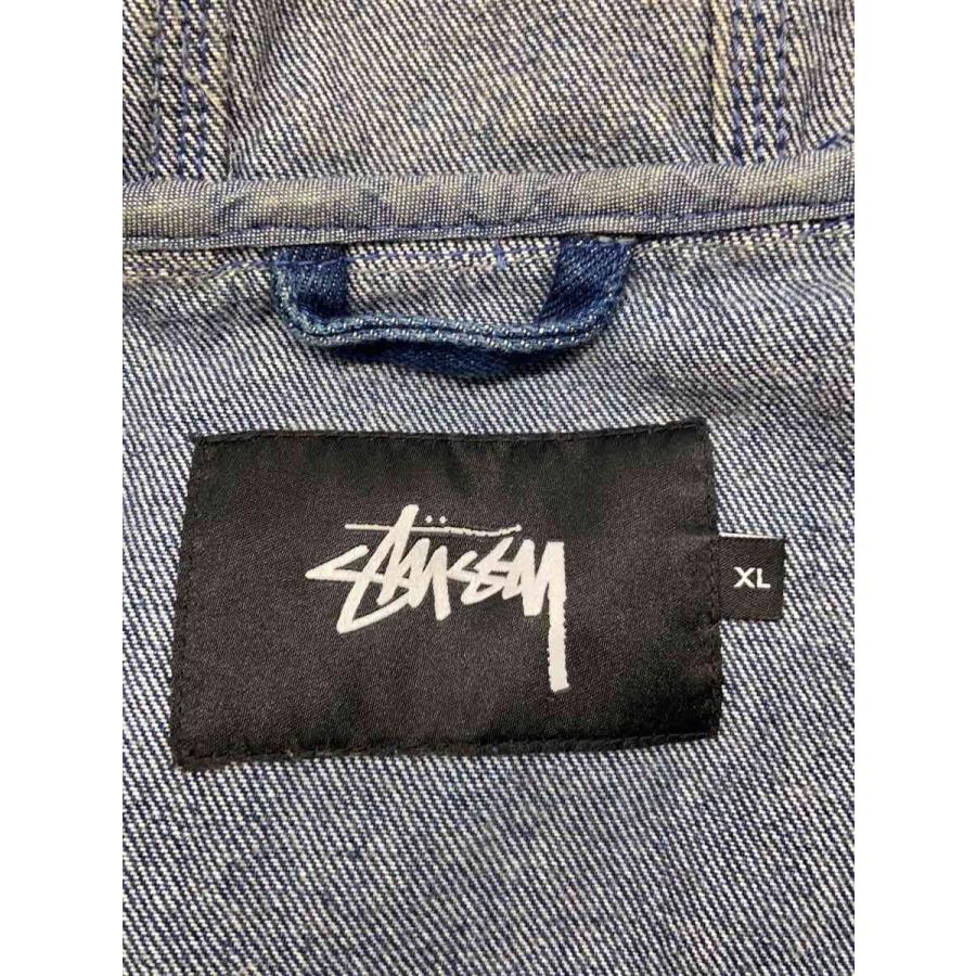 STUSSY◇デニムジップパーカー/XL/デニム/IDG/無地// : セカンド