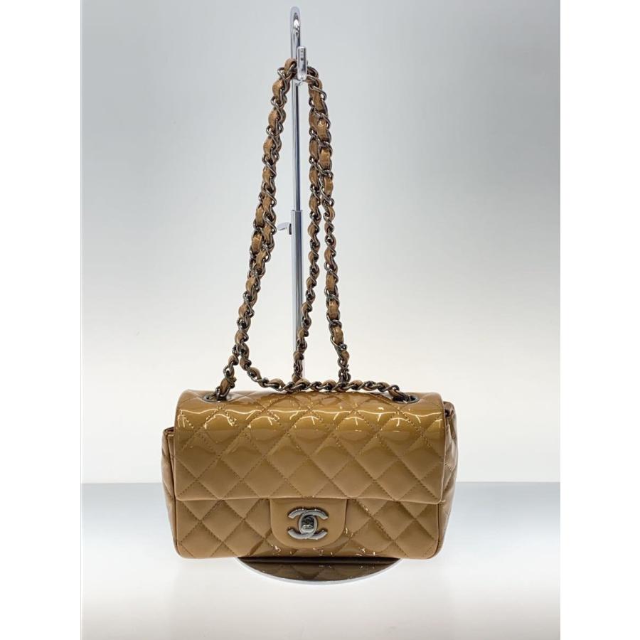 シャネル ミニマトラッセ 20 エナメル パテント チェーンショルダーバッグ CHANEL◇ミニマトラッセ チェーンショルダーバッグ パテントレザー