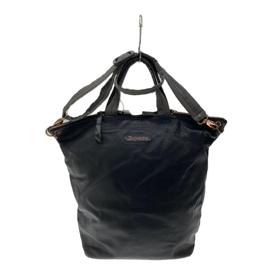 【けい】Repetto 黒 2WAYレザーバッグ repetto◇ハンドバッグ/レザー/BLK/2WAY : セカンドストリートYahoo!店