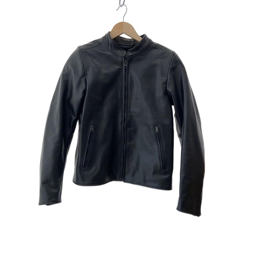 DAINESE シングル　ライダース　レザージャケット　48 L相当 DAINESE◇シングルライダースジャケット/48/レザー/BLK// : セカンド