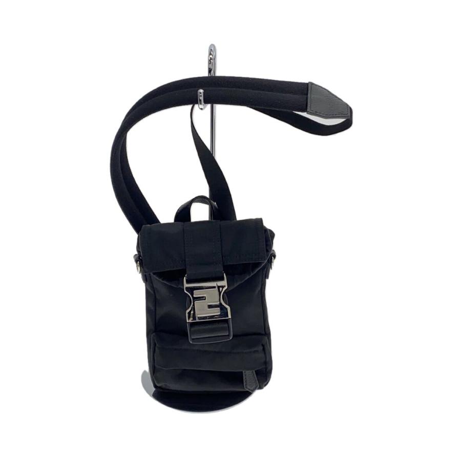 FENDI◇ショルダーバッグ/ブラック/無地/7VZ068/ショルダーポーチ 