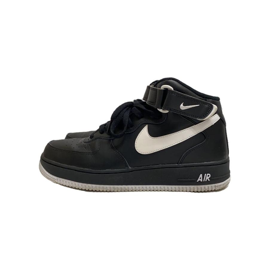 NIKE◇AIR FORCE 1 MID 07_エアフォース ミッド 07/28cm/BLK/ブラック