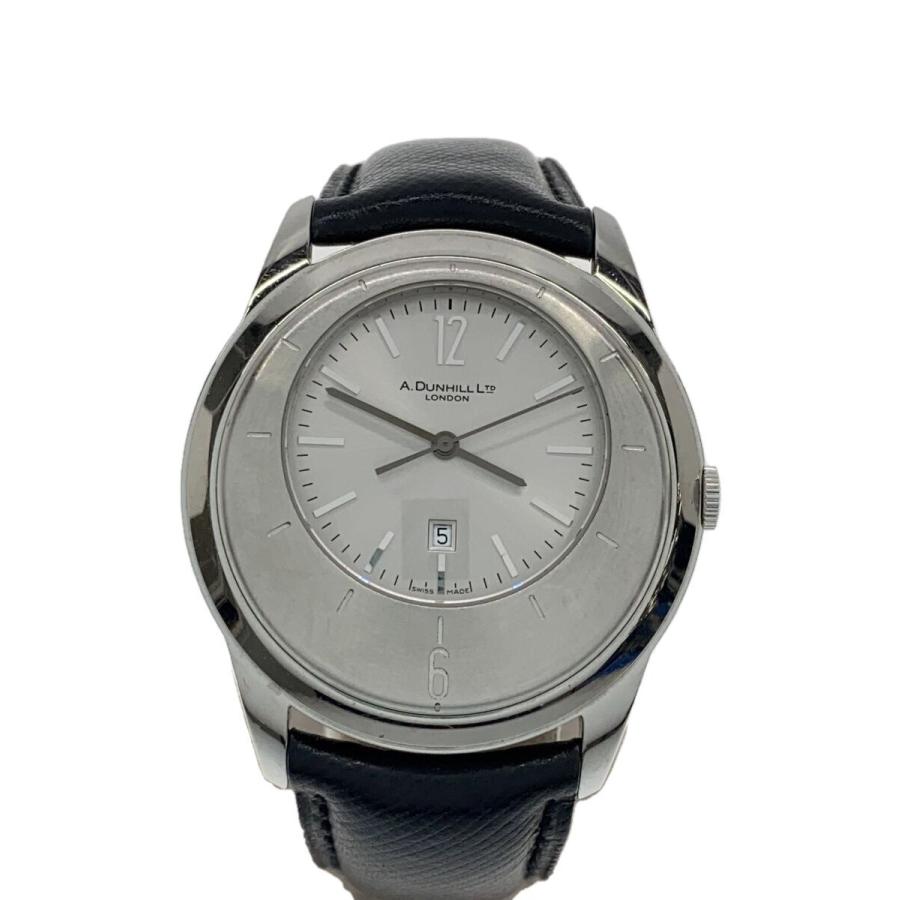 dunhill アナログクォーツ腕時計 シルバー dunhill◇クォーツ腕時計/アナログ/SLV/BLK : セカンドストリートYahoo
