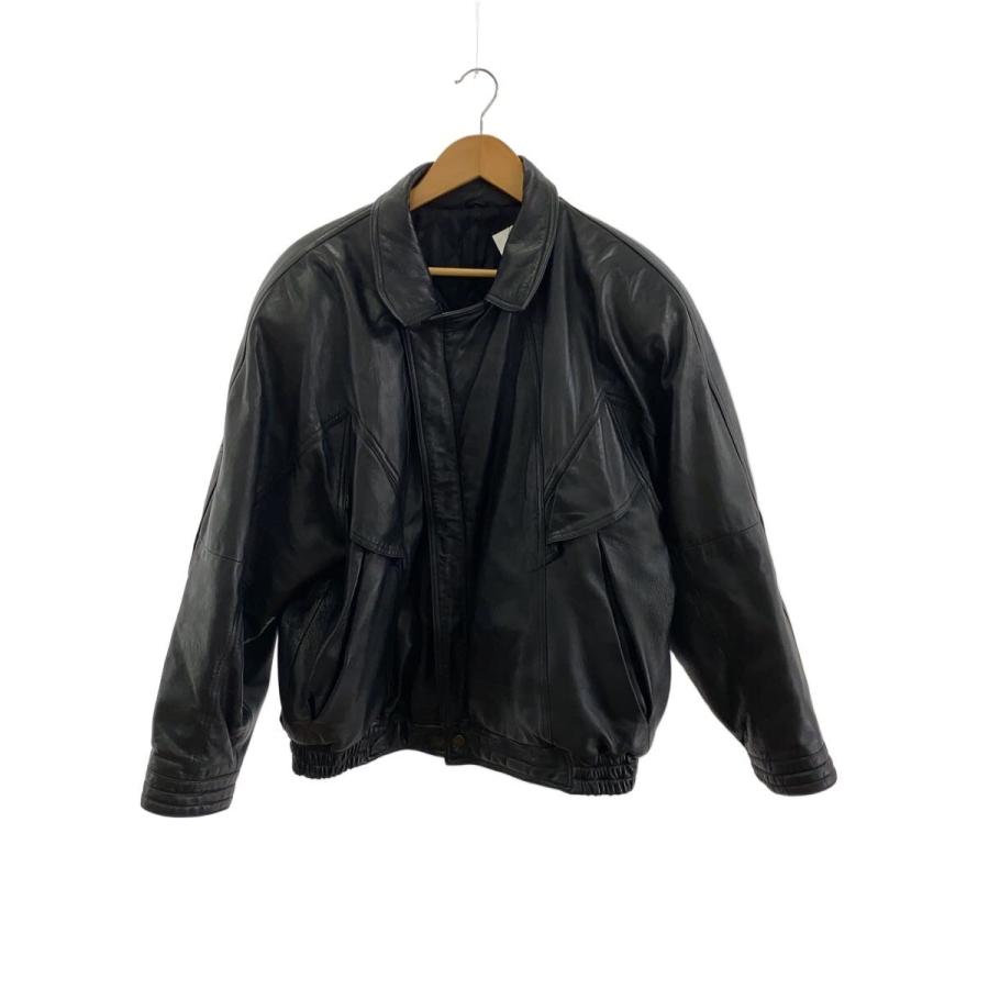 【美品】TSUNORI CHISATO ブラックレザージャケット レザージャケット・ブルゾン/LL/羊革/BLK/無地// : セカンドストリート