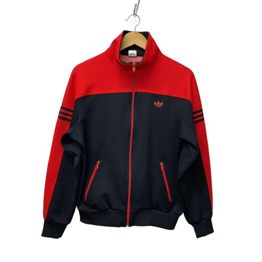 70‘s新品未使用タグ付アディダスゲームウェア(デサント製) adidas◇70s/デサント製/西ドイツ/ジャージ/5/ポリエステル/RED/無地