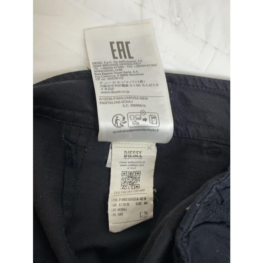 DIESEL◇P-MALVAROSA-NEW/カーゴパンツ/40/コットン/BLK/無地/A12036