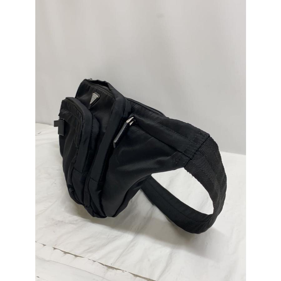 PRADA◆TESSUTO MONTAGN/ウエストバッグ/ナイロン/BLK/無地/2VL003//_1