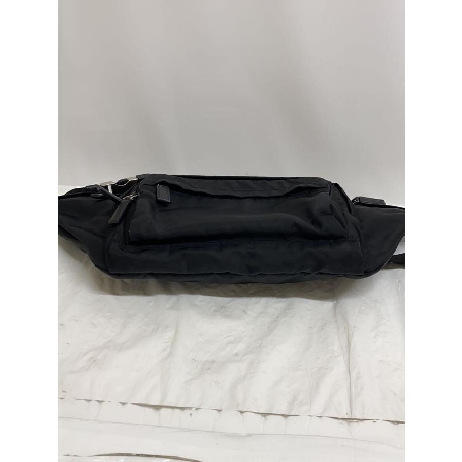 PRADA◆TESSUTO MONTAGN/ウエストバッグ/ナイロン/BLK/無地/2VL003//_3