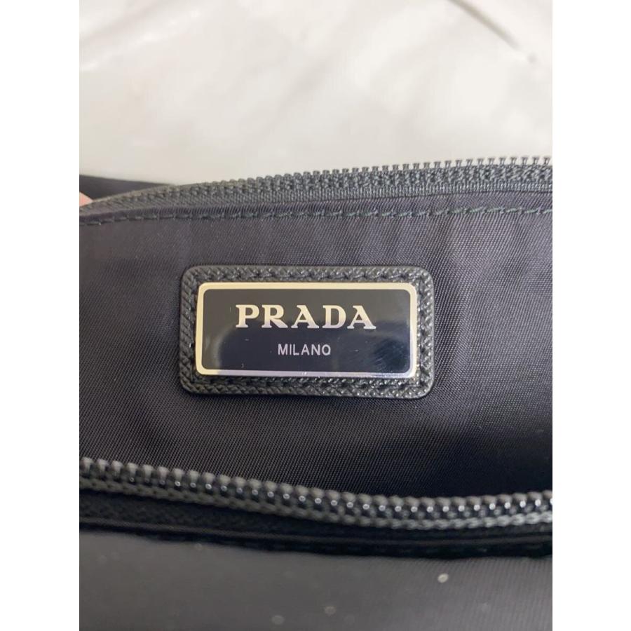 PRADA◆TESSUTO MONTAGN/ウエストバッグ/ナイロン/BLK/無地/2VL003//_4