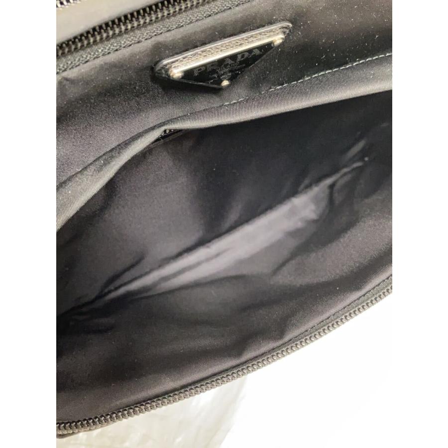 PRADA◆TESSUTO MONTAGN/ウエストバッグ/ナイロン/BLK/無地/2VL003//_7