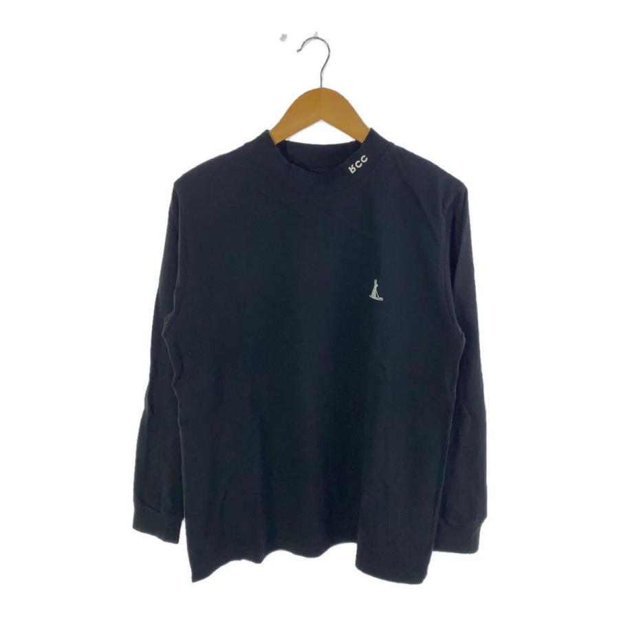 FR2◇#FR2 GOLF/サークルロゴ/長袖Tシャツ/M/コットン/BLK/首元毛玉有 