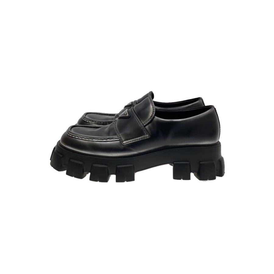 PRADA◇モノリス/履きシワ・スレ有/ローファー/UK11/BLK/2DE129 