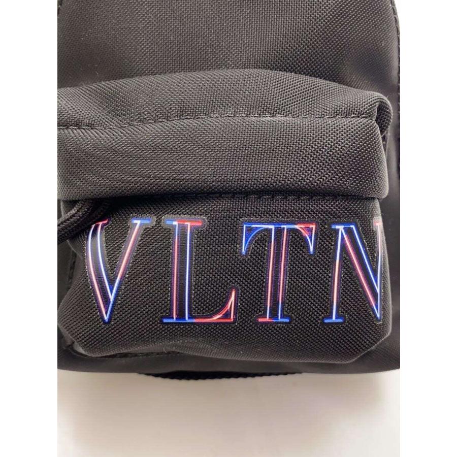 VALENTINO◇VLTN/ミニショルダー/ショルダーバッグ/ナイロン/BLK 