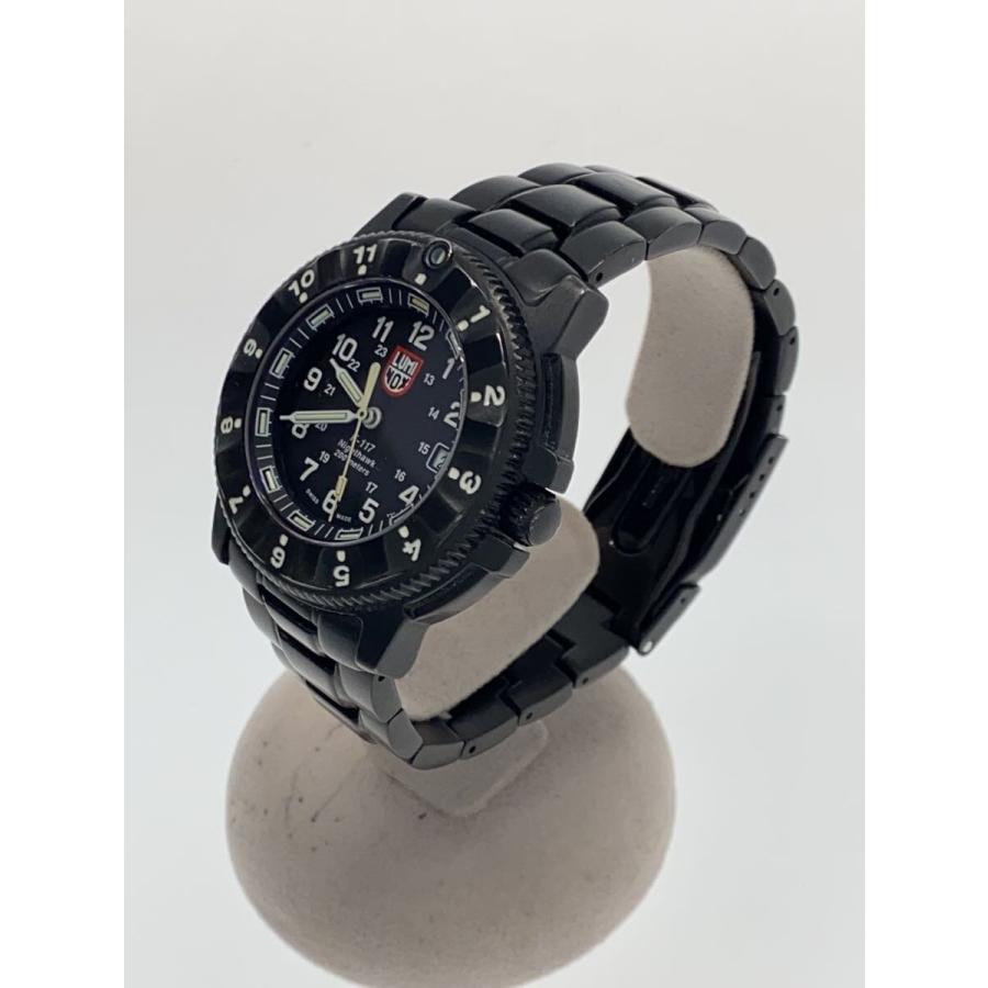 LUMINOX◇クォーツ腕時計/アナログ/ステンレス/BLK/BLK/3400-200 LUMINOX◇クォーツ腕時計/アナログ/ステンレス/BLK/BLK/3400-200