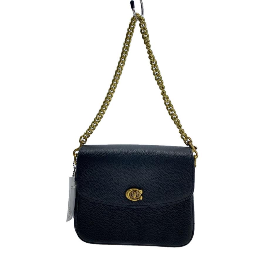 COACH◇キャシー クロス ボディ/ショルダーバッグ/レザー/BLK/88346