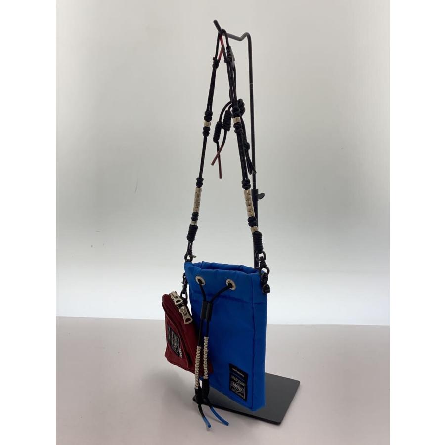 TOGA◇×PORTER/DOUBLE MINI BAG/ショルダーバッグ/ナイロン/BLU TOGA◇×PORTER/DOUBLE MINI BAG/ショルダーバッグ/ナイロン/BLU