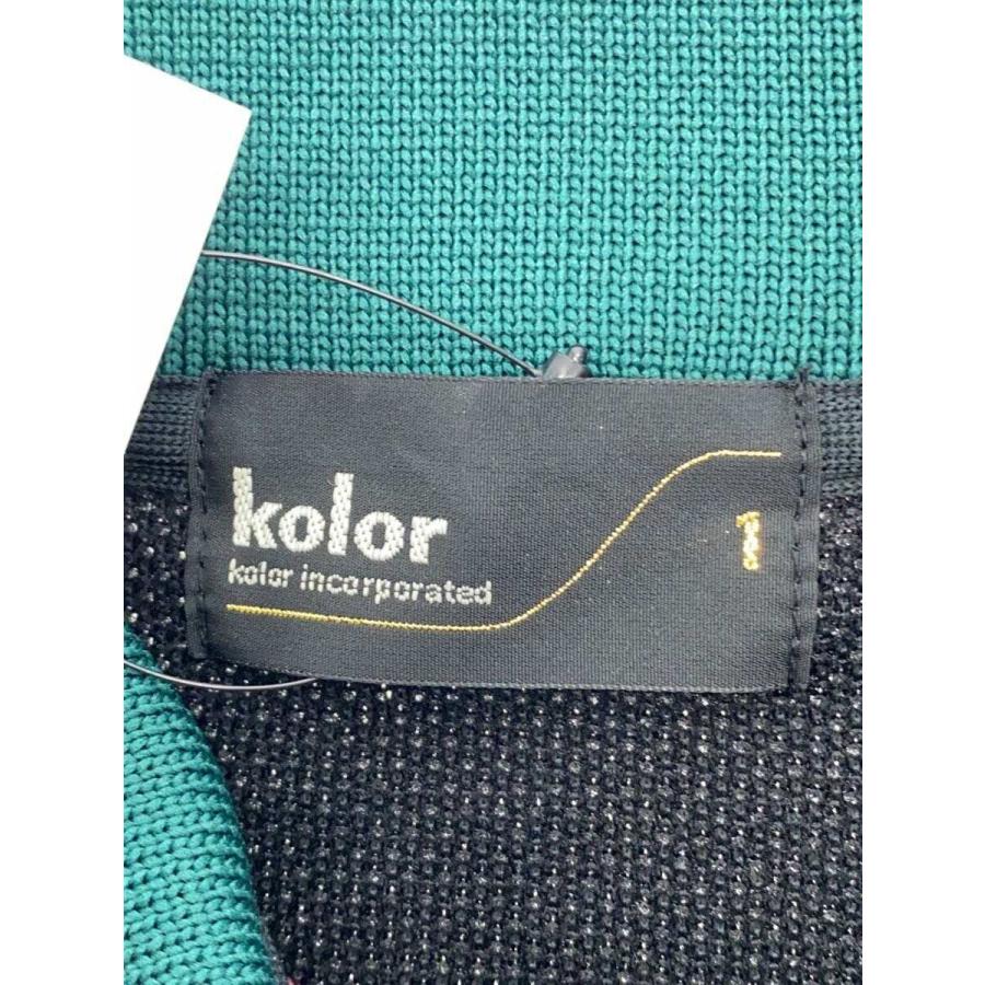 kolor◇24SS/ポロシャツ/1/ポリエステル/BLK/24SCM-T22215S kolor◇24SS/ポロシャツ/1/ポリエステル/BLK/24SCM-T22215S