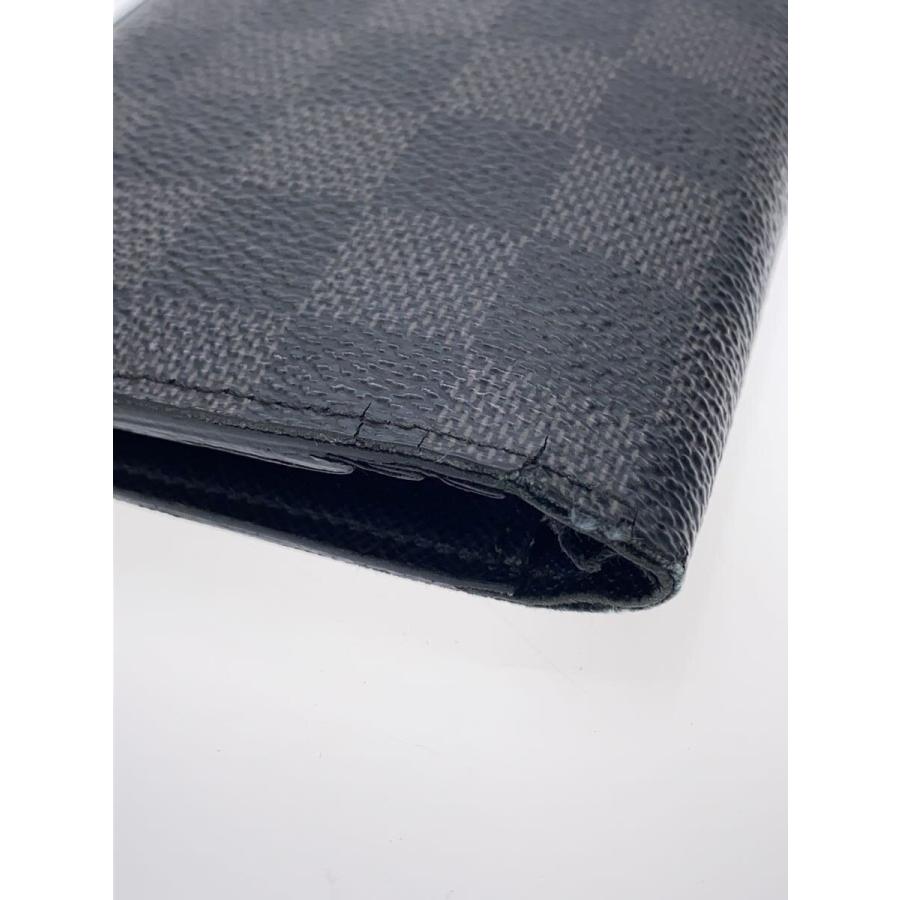 LOUIS VUITTON◇ポルトフォイユ・ブラザ/2つ折り財布/レザー/GRY