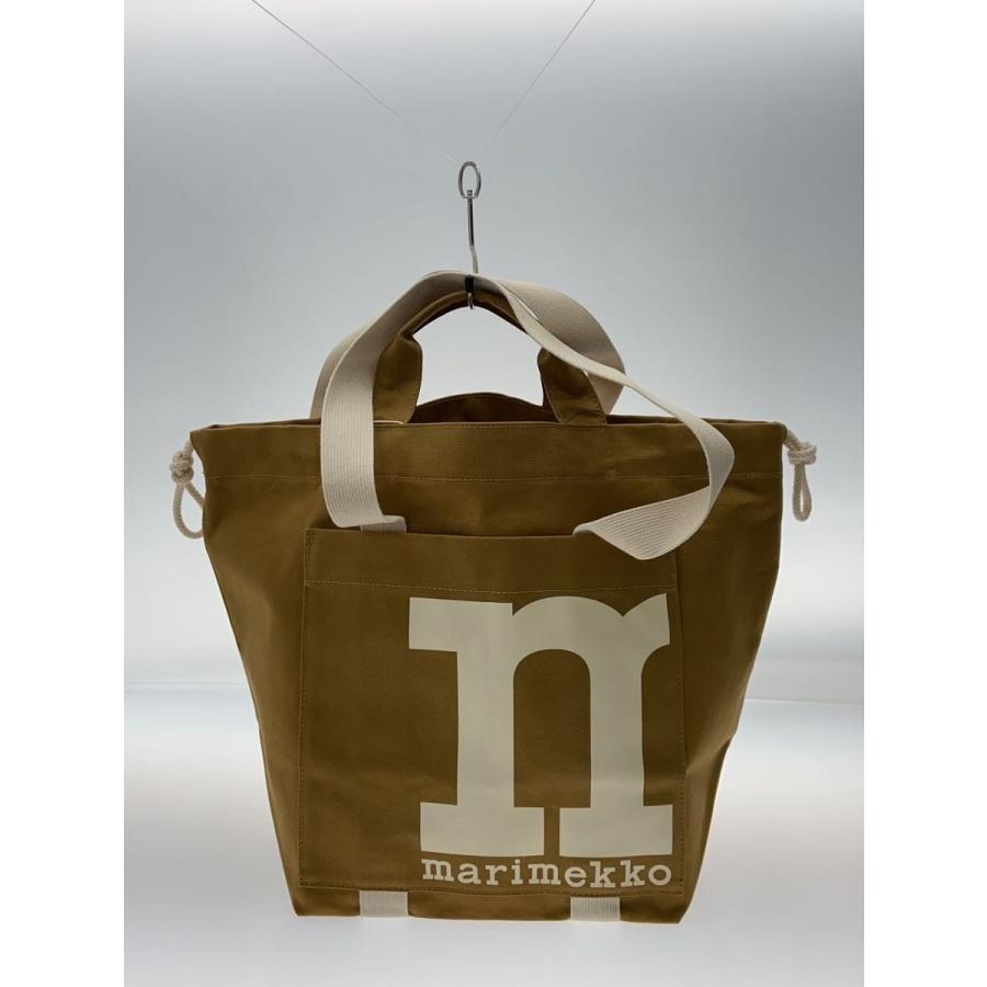 美品marimekko MONO CITY TOTE 2WAY トートバッグ marimekko◇Mono City Tote Solid/トートバッグ/キャンバス/CML/092825