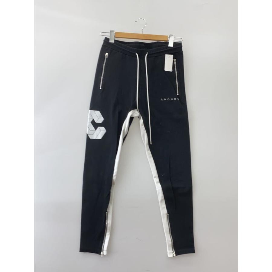 CRONOS◇色褪せ・破れ有/ジョガーパンツ/ボトム/L/コットン/BLK