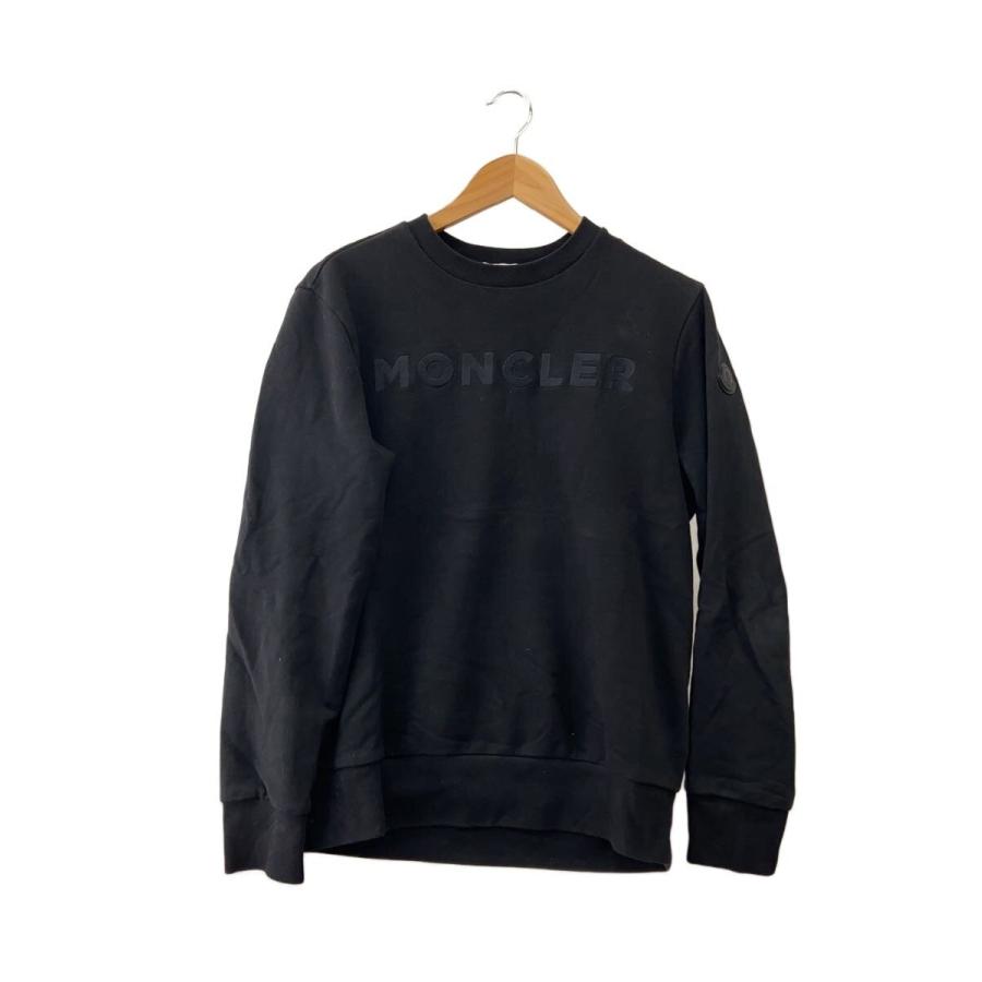 MONCLER◇FELPA GIROCOLLO/スウェット/XS/コットン/BLK/J10918G00040