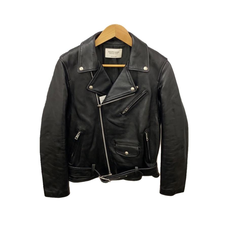 beautiful people◇vintage leather THE /a riders jacket/180/羊革