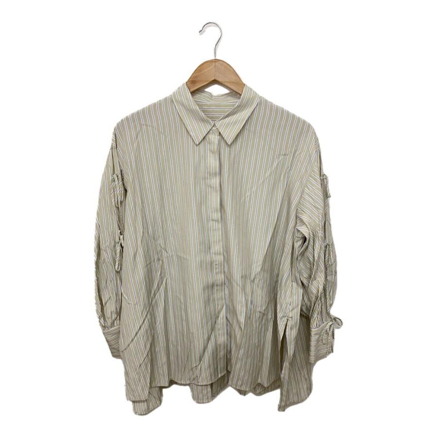 COCO DEAL◇25SS/ストライプスリットスリーブオーバーシャツ/2