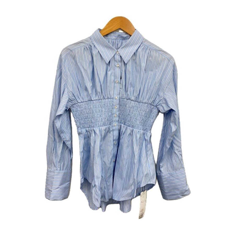 COCO DEAL◇25SS/シャーリングウエストシャツ/2/タグ付属/BLU