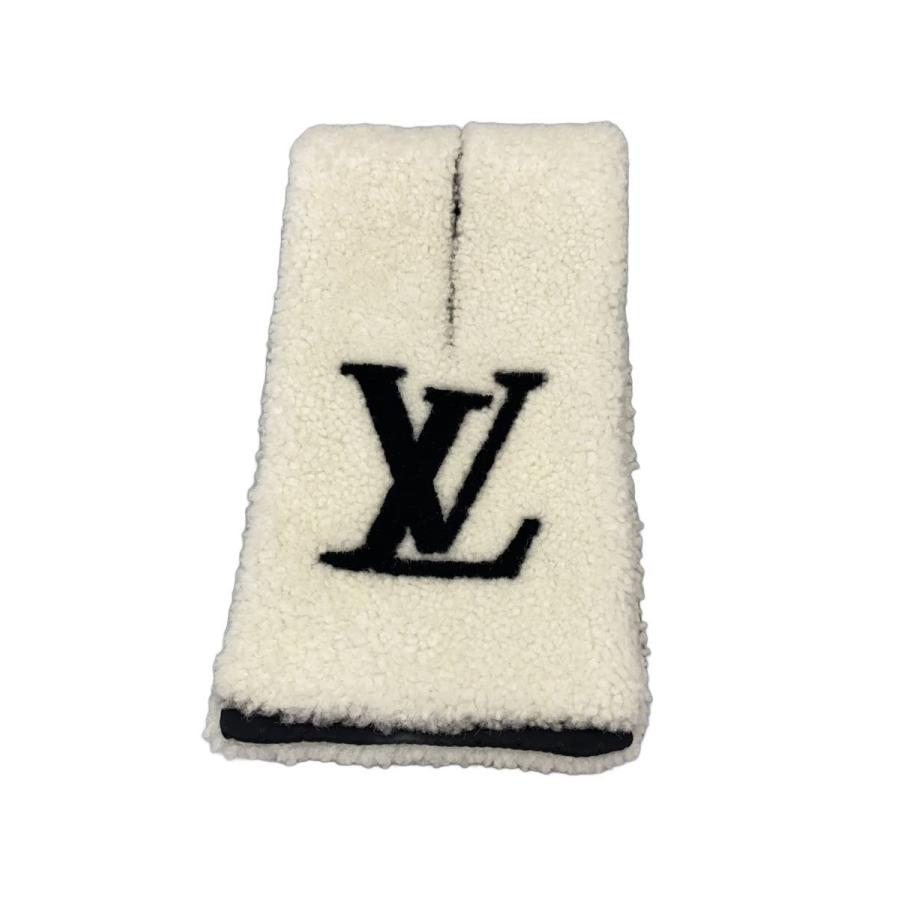 LOUIS VUITTON◇エシャルプ・シャーリング/LVシグネチャー/マフラー/羊