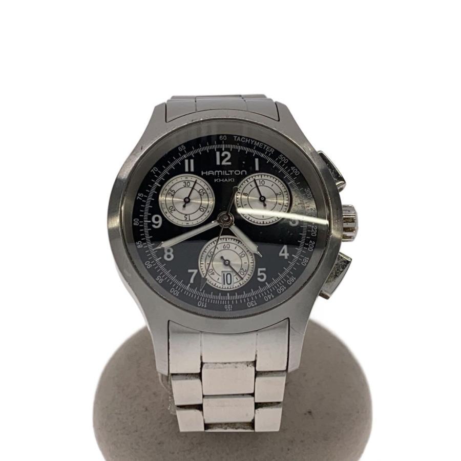 ハミルトン　カーキ　H764120 HAMILTON◇カーキ アビエーション/アナログ/ステンレス/BLK/SLV/SS