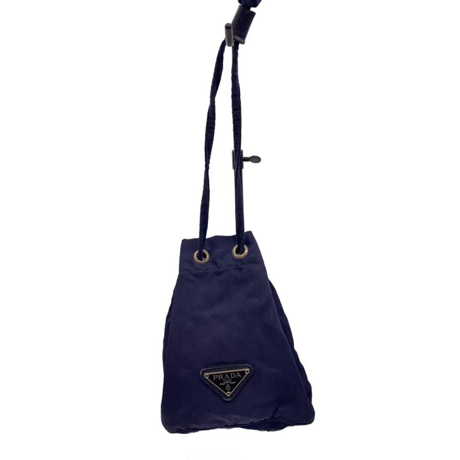 PRADA◇巾着ポーチ/ナイロン/NVY : セカンドストリートYahoo!店 - 通販