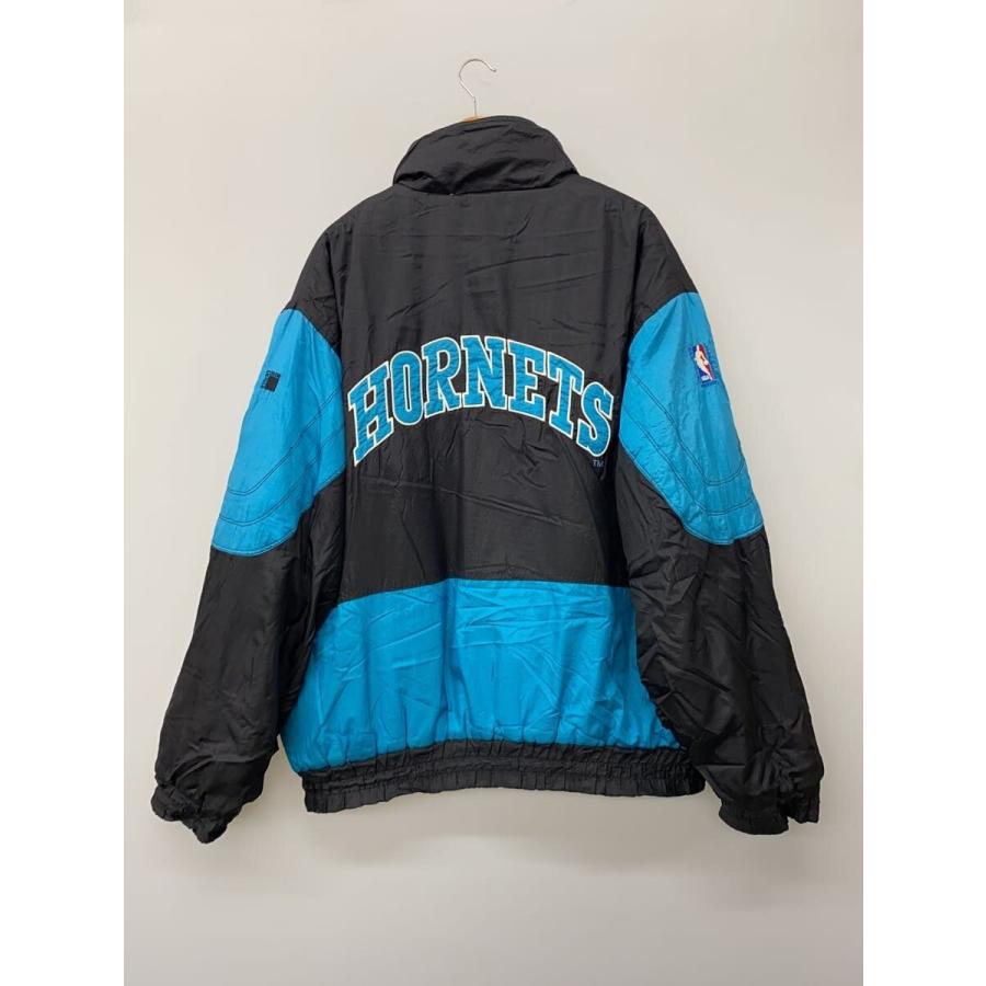 NBA◇ジャケット/--/ナイロン/BLU/CHARLOTTE HORNETS/襟ヨゴレ有 
