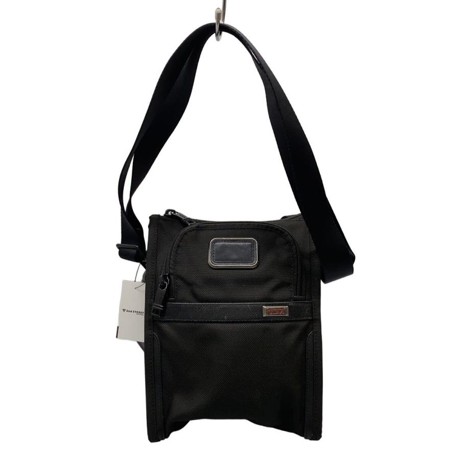 TUMI◇ALPHA 3/ポケットバッグスモール/ショルダーバッグ/ナイロン/BLK 