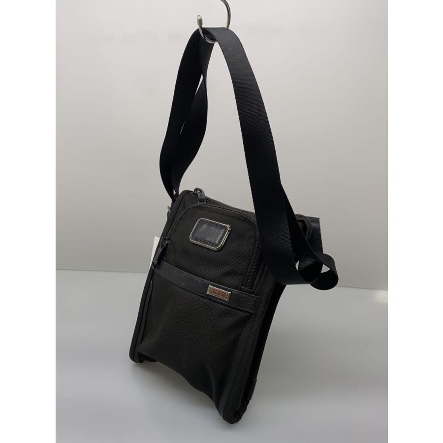 TUMI◇ALPHA 3/ポケットバッグスモール/ショルダーバッグ/ナイロン/BLK 