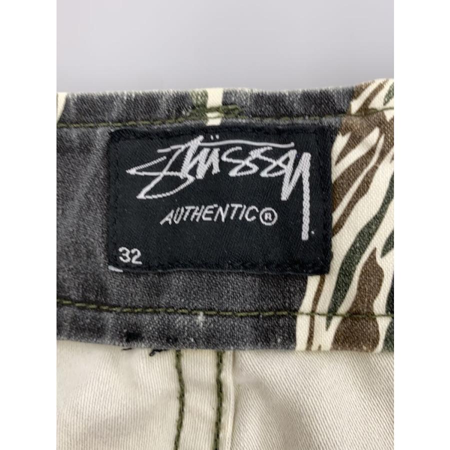 STUSSY◇OLD/タイガーカモカーゴパンツ/32/コットン/BLK/カモフラ