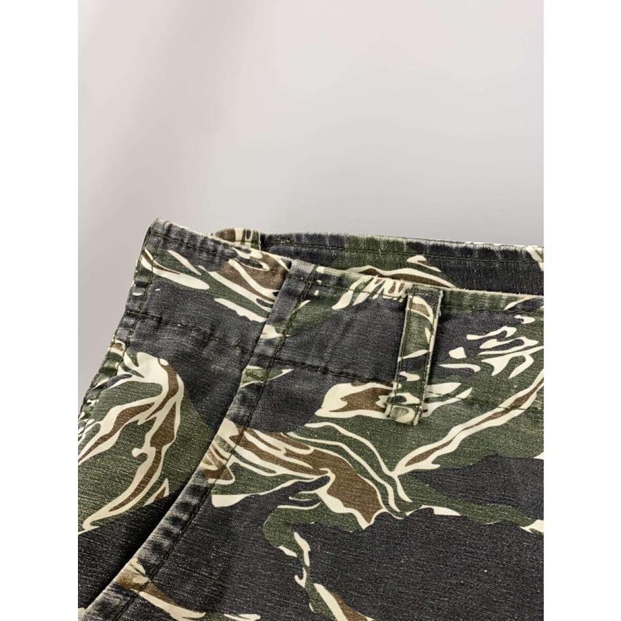 STUSSY◇OLD/タイガーカモカーゴパンツ/32/コットン/BLK/カモフラ