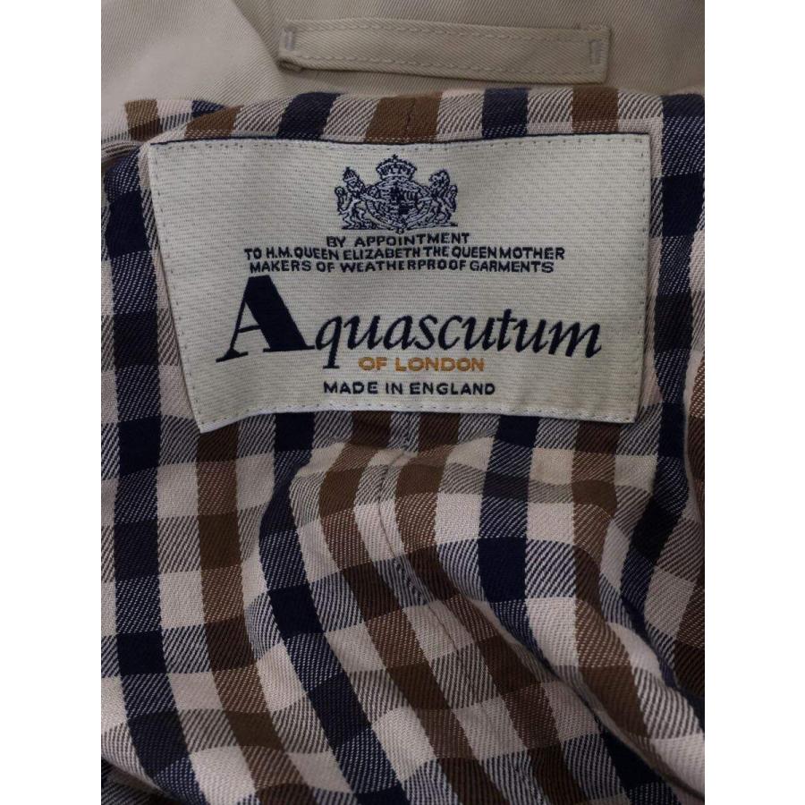 適切な価格 Aquascutum◇トレンチコート -- コットン BEG コート