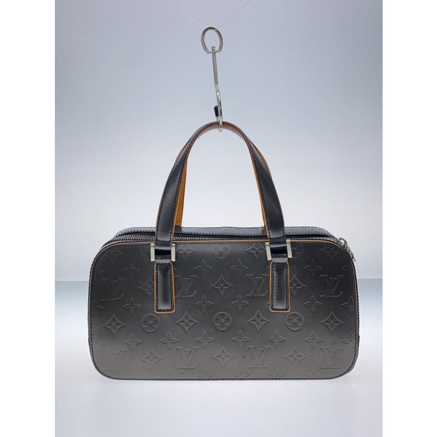 LOUIS VUITTON◇シェルトン_モノグラム・マット_BLK/レザー/BLK