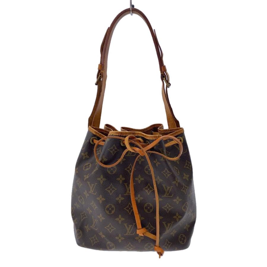 LOUIS VUITTON◇1)プチ・ノエ_モノグラム・キャンバス/PVC/BRW/総柄