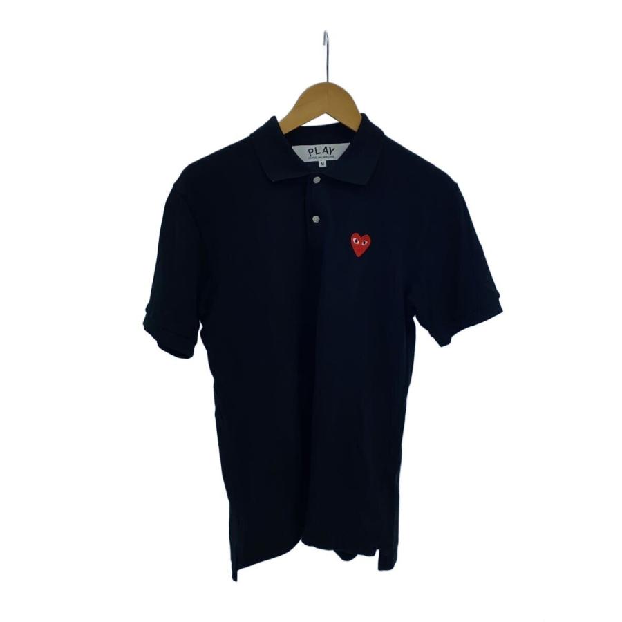 PLAY COMME des GARCONS◇ポロシャツ/M/コットン/BLK PLAY COMME des