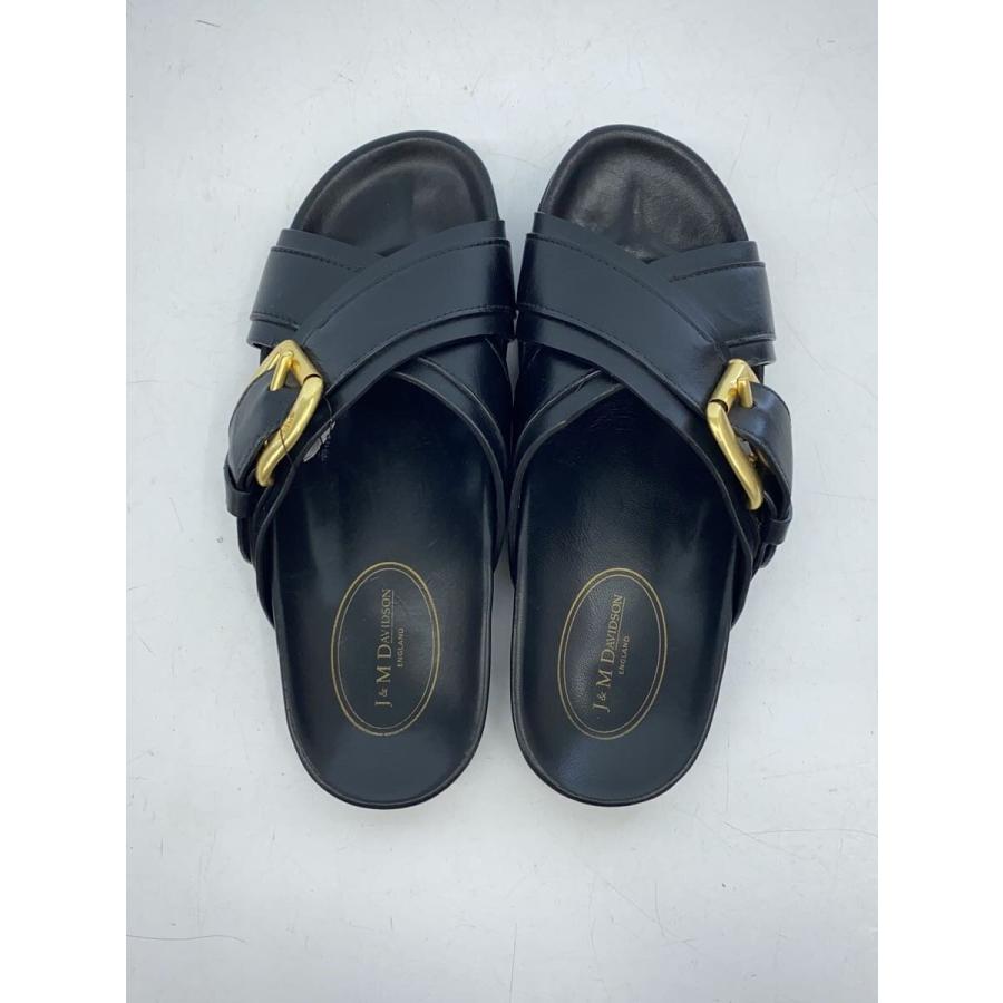 J&M DAVIDSON◇CROSSOVER SANDAL/サンダル/38/BLK/レザー// : セカンド