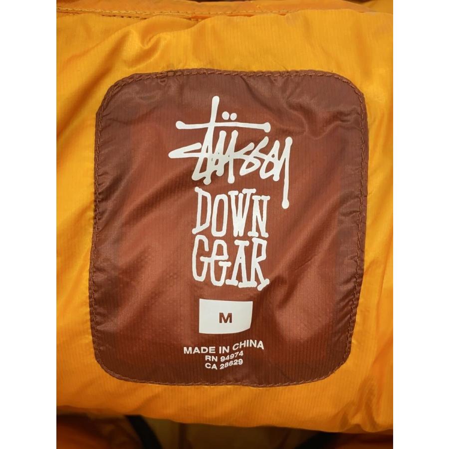 STUSSY◇DOWN PARKA MICRO RIPSTOP/ダウンジャケット/M/ナイロン/BRW