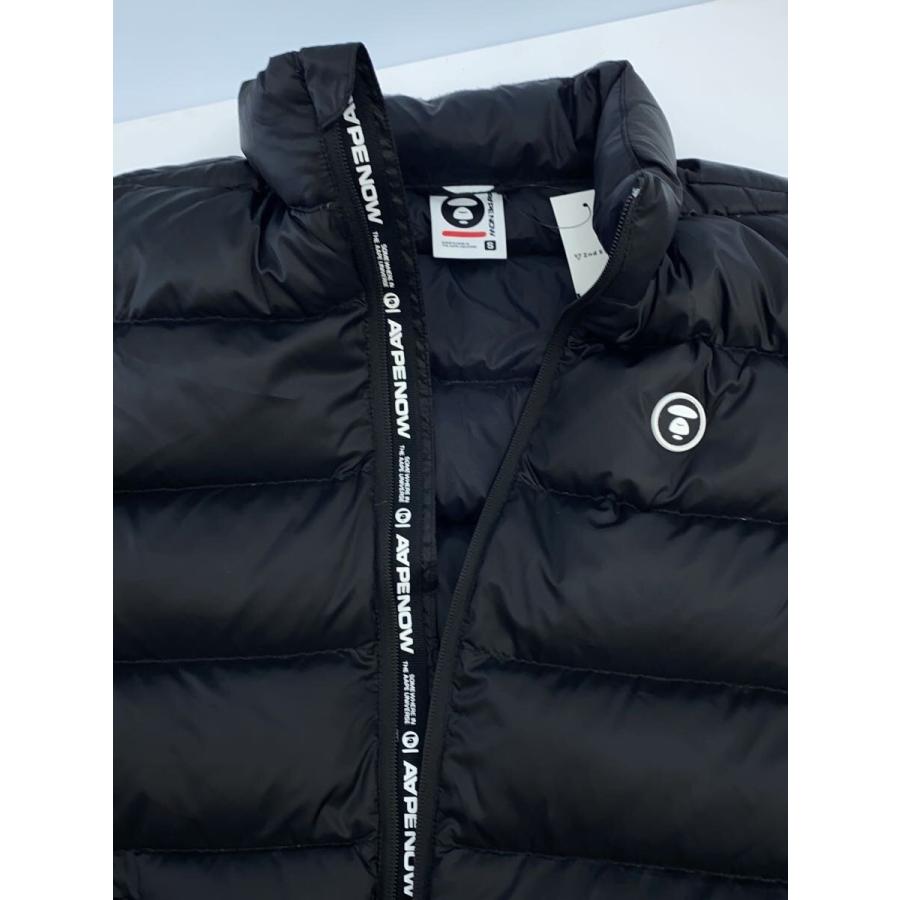 AAPE BY A BATHING APE◇ダウンベスト/S/ポリエステル/BLK